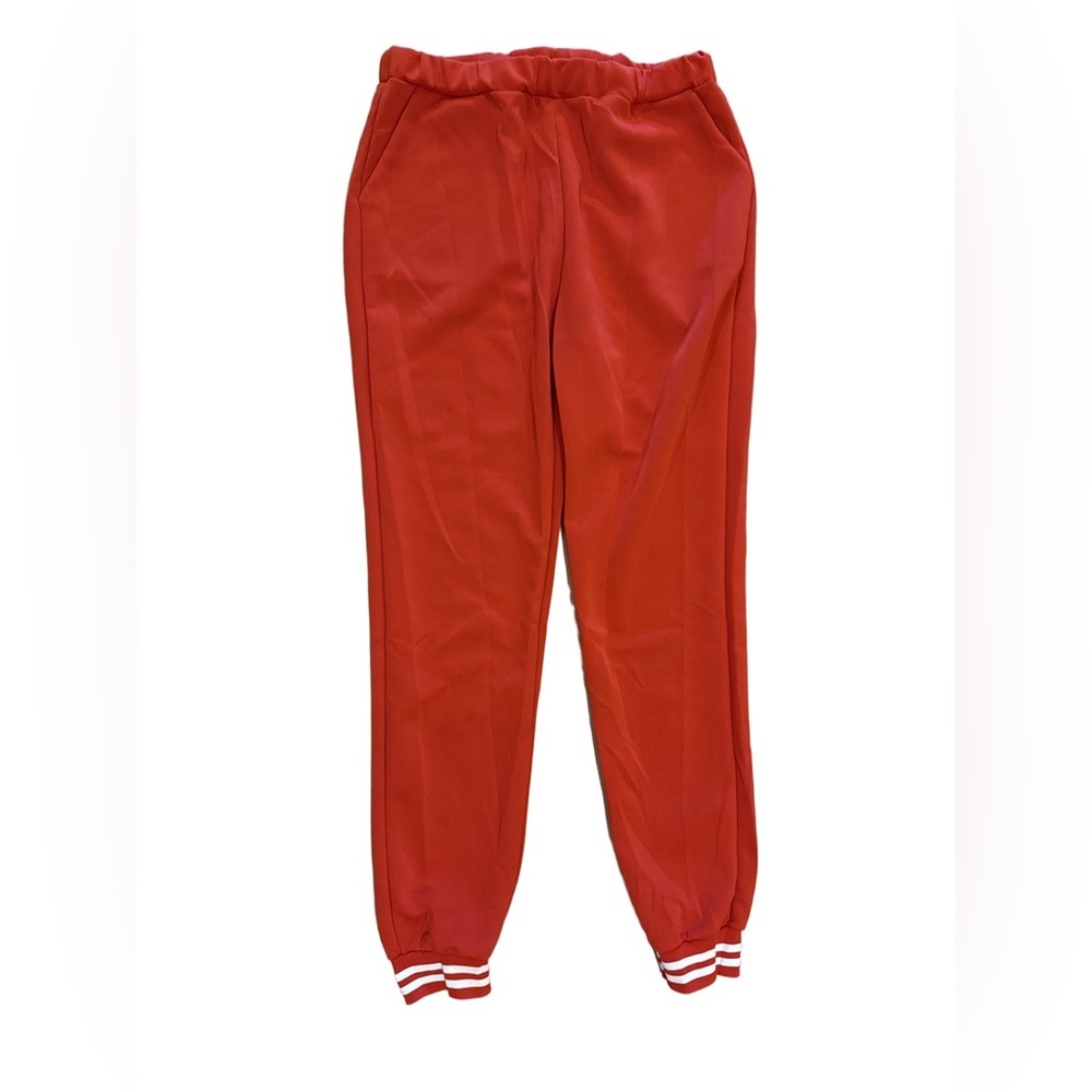 Red Varsity Jacket and Pants Set - Picture 4 of 5